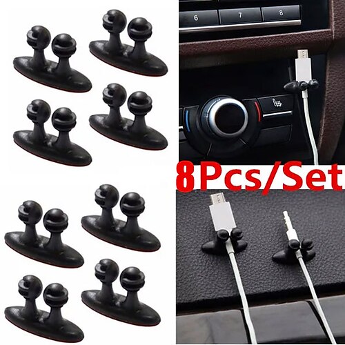 8 stk/parti bil ledning kabel holder bindeclips line fixer organizer drop klæbemiddel usb kabel bil klip tilbehør
8 stk/parti bil ledning kabel holder bindeclips line fixer organizer drop klæbemiddel usb kabel bil klip tilbehør