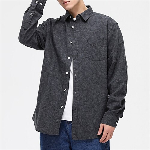 Per uomo Camicie Nero Blu marino scuro Grigio chiaro Manica lunga Liscio Piazza Estate Per uscire Casual / quotidiano Abbigliamento Tasche
Per uomo Camicie Nero Blu marino scuro Grigio chiaro Manica lunga Liscio Piazza Estate Per uscire Casual / quotidiano Abbigliamento Tasche
