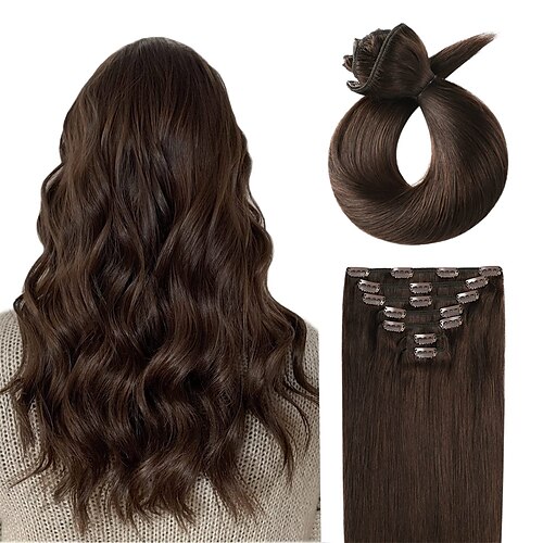 clip in hair extensions ekte menneskehår 15 tommer remy hair extensions clip ins 105g mørkebrun dobbel weft naturlig rett naturlig menneskehår clip in extensions for kvinner
clip in hair extensions ekte menneskehår 15 tommer remy hair extensions clip ins 105g mørkebrun dobbel weft naturlig rett naturlig menneskehår clip in extensions for kvinner