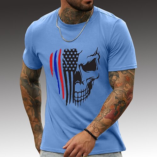 Per uomo maglietta Magliette grafiche Camicia fresca Teschi Stampe astratte Patriotico Girocollo Stampa a caldo Strada Da mare Maniche corte Stampa Abbigliamento Originale Essenziale Contemporaneo
Per uomo maglietta Magliette grafiche Camicia fresca Teschi Stampe astratte Patriotico Girocollo Stampa a caldo Strada Da mare Maniche corte Stampa Abbigliamento Originale Essenziale Contemporaneo