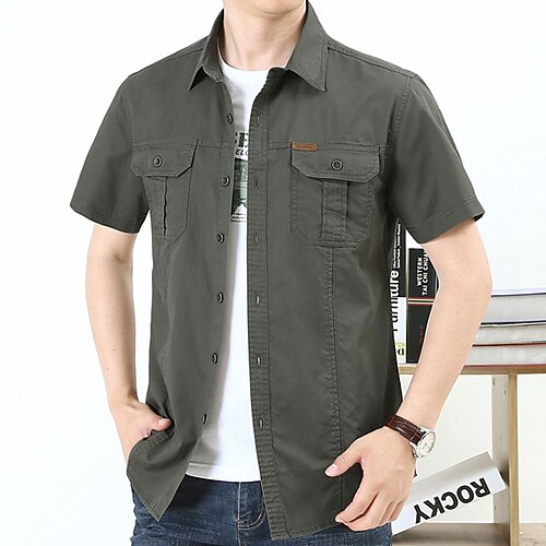 Per uomo Camicia Camicia da carico Maglietta informale Blu denim Nero Giallo Rosso Verde Maniche corte Liscio Collo ripiegabile Informale Giornaliero Tasche Abbigliamento Streetwear Moda Classico
Per uomo Camicia Camicia da carico Maglietta informale Blu denim Nero Giallo Rosso Verde Maniche corte Liscio Collo ripiegabile Informale Giornaliero Tasche Abbigliamento Streetwear Moda Classico