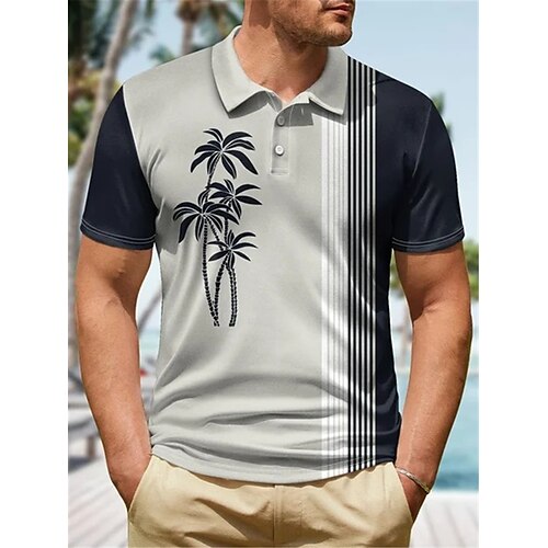 Herre POLO Trøje Golftrøje Kokos palme Grafiske tryk Blade Aftæpning Navyblå Blå Grøn Grå udendørs Gade Kort Ærme Knap ned Trykt mønster Tøj Sport Mode Gade Designer
Herre POLO Trøje Golftrøje Kokos palme Grafiske tryk Blade Aftæpning Navyblå Blå Grøn Grå udendørs Gade Kort Ærme Knap ned Trykt mønster Tøj Sport Mode Gade Designer
