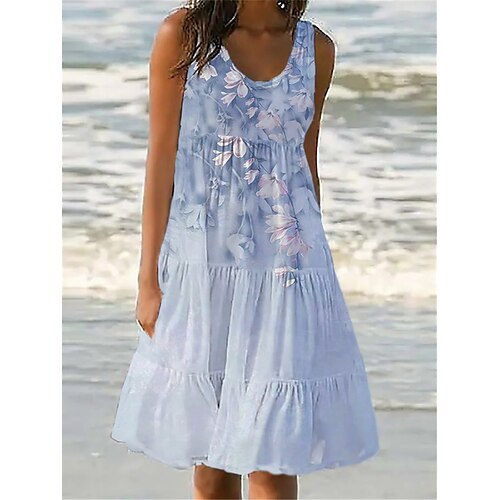 Per donna Vestito casual Prendisole Abito senza maniche Floreale Stampa Girocollo Vestito longuette Attivo Tropicale Esterno Da mare Senza maniche Standard Blu Estate Primavera S M L XL XXL
Per donna Vestito casual Prendisole Abito senza maniche Floreale Stampa Girocollo Vestito longuette Attivo Tropicale Esterno Da mare Senza maniche Standard Blu Estate Primavera S M L XL XXL