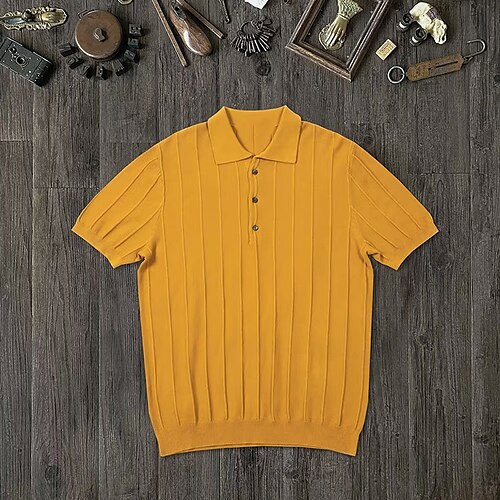 Herre strik polo Afslappet Ferie Knaphul Knap Kortærmet Mode Moderne Vanlig Knap Sommer Hvid Gul Grøn strik polo
Herre strik polo Afslappet Ferie Knaphul Knap Kortærmet Mode Moderne Vanlig Knap Sommer Hvid Gul Grøn strik polo