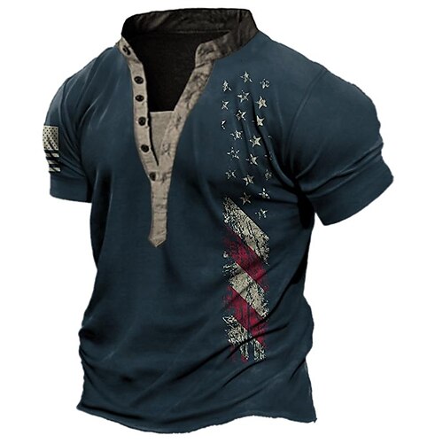 Herre Henley-skjorte T-shirt Grafisk Nationalflag Høj krave Tøj 3D-udskrivning udendørs Daglig Kortærmet Forside Lynlås Trykt mønster Mode Designer Afslappet
Herre Henley-skjorte T-shirt Grafisk Nationalflag Høj krave Tøj 3D-udskrivning udendørs Daglig Kortærmet Forside Lynlås Trykt mønster Mode Designer Afslappet