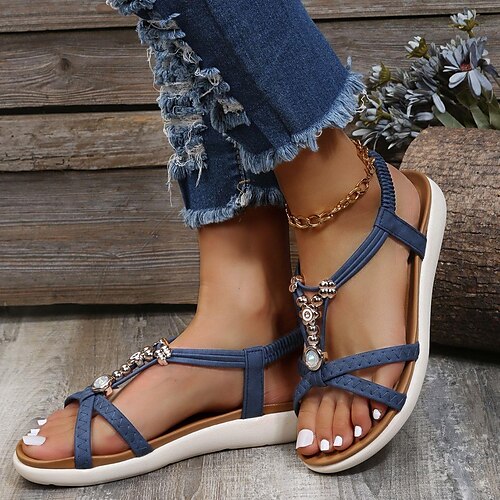 Femme Sandales Bohème Tongs Sandales tressées du quotidien Plage Ensemble assorti chaussures et sacs Ouvert Billes Talon Plat Bout ouvert Minimalisme Faux Cuir Bande élastique Couleur unie Noir
Femme Sandales Bohème Tongs Sandales tressées du quotidien Plage Ensemble assorti chaussures et sacs Ouvert Billes Talon Plat Bout ouvert Minimalisme Faux Cuir Bande élastique Couleur unie Noir