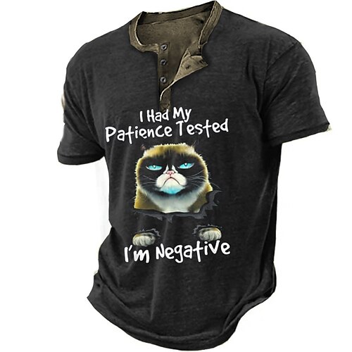 Per uomo Camicia Henley Magliette Pop art Gatto Henley Abbigliamento Stampa 3D Esterno Informale Manica corta Bottone giù Stampa Di tendenza Originale Comodo
Per uomo Camicia Henley Magliette Pop art Gatto Henley Abbigliamento Stampa 3D Esterno Informale Manica corta Bottone giù Stampa Di tendenza Originale Comodo