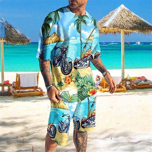 Herre Shorts og T-shirt sæt T-shirt outfits Grafisk Kokos palme Rund hals Tøj 3D-udskrivning udendørs Daglig Kortærmet 3D-udskrivning 2 stk 2stk Hawaiiansk Designer Afslappet
Herre Shorts og T-shirt sæt T-shirt outfits Grafisk Kokos palme Rund hals Tøj 3D-udskrivning udendørs Daglig Kortærmet 3D-udskrivning 2 stk 2stk Hawaiiansk Designer Afslappet