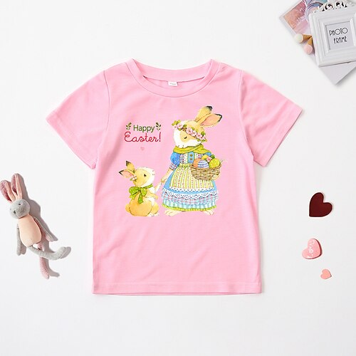 Baby Pige Påske T-shirt Grafisk udendørs Kortærmet Crewneck Sød Stil 3-7 år Sommer Lyserød
Baby Pige Påske T-shirt Grafisk udendørs Kortærmet Crewneck Sød Stil 3-7 år Sommer Lyserød