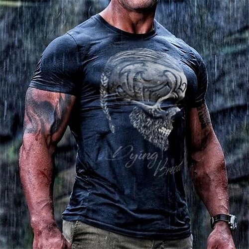 Herre T-shirt T-Shirts Grafisk Dødningehoveder Rund hals Tøj 3D-udskrivning udendørs Afslappet Kortærmet Trykt mønster Årgang Mode Designer
Herre T-shirt T-Shirts Grafisk Dødningehoveder Rund hals Tøj 3D-udskrivning udendørs Afslappet Kortærmet Trykt mønster Årgang Mode Designer