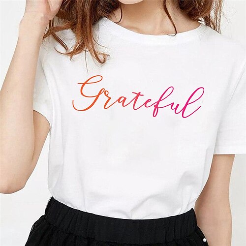 Mujer Camiseta Negro Blanco Amarillo Texto Estampado Manga Corta Diario Fin de semana Básico Escote Redondo Regular Pintura S
Mujer Camiseta Negro Blanco Amarillo Texto Estampado Manga Corta Diario Fin de semana Básico Escote Redondo Regular Pintura S