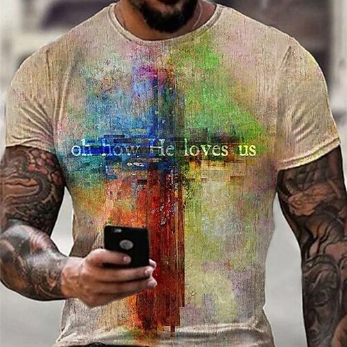 Per uomo maglietta Magliette Pop art Croce Fede Girocollo Abbigliamento Stampa 3D Esterno Informale Manica corta Stampa Di tendenza Originale Vintage
Per uomo maglietta Magliette Pop art Croce Fede Girocollo Abbigliamento Stampa 3D Esterno Informale Manica corta Stampa Di tendenza Originale Vintage