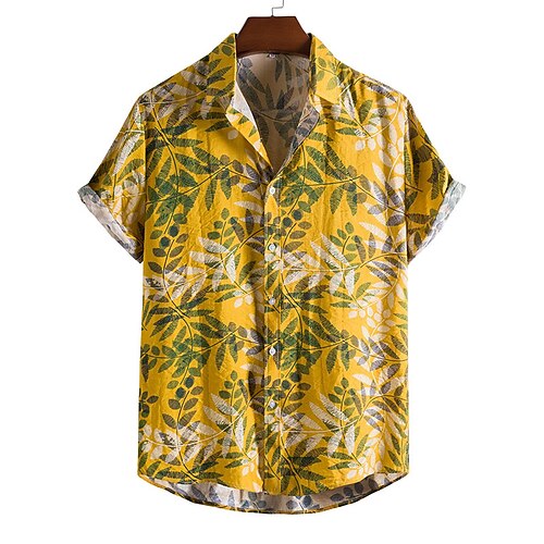 Per uomo Camicia hawaiana Camicia con bottoni Camicia estiva Maglietta informale Camicia da spiaggia Giallo Manica corta Fiore / Piante Colletto Esterno Per uscire Stampa Abbigliamento Streetwear
Per uomo Camicia hawaiana Camicia con bottoni Camicia estiva Maglietta informale Camicia da spiaggia Giallo Manica corta Fiore / Piante Colletto Esterno Per uscire Stampa Abbigliamento Streetwear