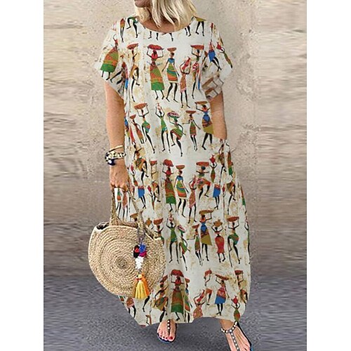 Per donna Plus Size Abito casual Vestito a trapezio Pop art Abito lungo Abito lungo Manica corta Tasche Stampa Girocollo Di tendenza Giornaliero Cachi Estate Primavera L XL XXL 3XL 4XL
Per donna Plus Size Abito casual Vestito a trapezio Pop art Abito lungo Abito lungo Manica corta Tasche Stampa Girocollo Di tendenza Giornaliero Cachi Estate Primavera L XL XXL 3XL 4XL
