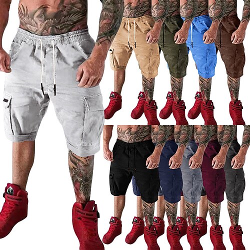Men's Active Shorts Cargo Shorts Shorts Pocket Plain Comfort Breathable Outdoor Daily Going out Fashion Streetwear Black Wine
Men's Active Shorts Cargo Shorts Shorts Pocket Plain Comfort Breathable Outdoor Daily Going out Fashion Streetwear Black Wine