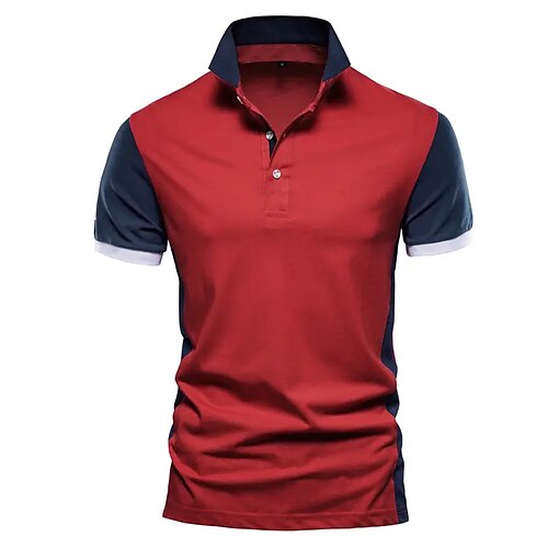 Per uomo POLO Camicia da golf Golf Informale Sport Classico Manica corta Di tendenza Essenziale Color Block Pulsante Estate Standard Rosso fuoco Blu marino scuro POLO
Per uomo POLO Camicia da golf Golf Informale Sport Classico Manica corta Di tendenza Essenziale Color Block Pulsante Estate Standard Rosso fuoco Blu marino scuro POLO