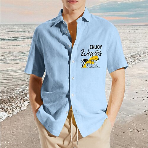 Per uomo camicia di lino Camicia estiva Camicia da spiaggia Nero Bianco Blu Manica corta Spray Collo ripiegabile Estate Inverno Informale Giornaliero Abbigliamento
Per uomo camicia di lino Camicia estiva Camicia da spiaggia Nero Bianco Blu Manica corta Spray Collo ripiegabile Estate Inverno Informale Giornaliero Abbigliamento