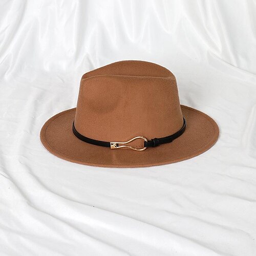 berretto Lana / acrilico Cappello Fedora Formale Matrimonio Semplice Retrò Con Fibbia di metallo Colore Puro Copricapo Copricapo
berretto Lana / acrilico Cappello Fedora Formale Matrimonio Semplice Retrò Con Fibbia di metallo Colore Puro Copricapo Copricapo