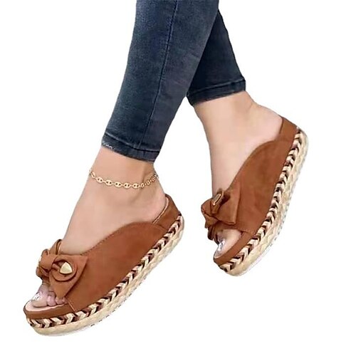 Damen Sandalen Plateausandalen Übergrössen Outdoor Strand Schleife Flacher Absatz Peep Toe Kuschelig Elegant Leinwand Halbschuhe Feste Farbe Schwarz Weiß Rote
Damen Sandalen Plateausandalen Übergrössen Outdoor Strand Schleife Flacher Absatz Peep Toe Kuschelig Elegant Leinwand Halbschuhe Feste Farbe Schwarz Weiß Rote
