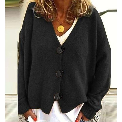 Per donna Cardigan Maglione Maglione Uncinetto Maglia Corto Lavorato a maglia Colore puro A V Moda Informale Giornaliero Per eventi Inverno Autunno Nero S M L / Manica lunga / Standard
Per donna Cardigan Maglione Maglione Uncinetto Maglia Corto Lavorato a maglia Colore puro A V Moda Informale Giornaliero Per eventi Inverno Autunno Nero S M L / Manica lunga / Standard