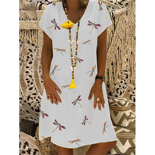 Per donna Vestito casual Vestito a trapezio Abito estivo Animali Stampa A V Mini abito Attivo Di tendenza Esterno Strada Manica corta Standard Bianco Giallo Cachi Estate Primavera S M L XL XXL
Per donna Vestito casual Vestito a trapezio Abito estivo Animali Stampa A V Mini abito Attivo Di tendenza Esterno Strada Manica corta Standard Bianco Giallo Cachi Estate Primavera S M L XL XXL