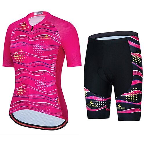 21Grams Dame Sykkeljersey med shorts Kortermet Fjellsykling Veisykling Rosa Grafisk Sykkel Fukttransport Hurtigtørkende Spandex sport Grafisk Bokstav & Nummer Klær
21Grams Dame Sykkeljersey med shorts Kortermet Fjellsykling Veisykling Rosa Grafisk Sykkel Fukttransport Hurtigtørkende Spandex sport Grafisk Bokstav & Nummer Klær