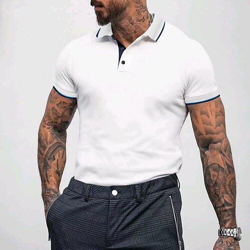 Herre POLO T-skjorte Golf skjorte Avslappet Ferie Knaphul Klassisk Kort Erme Mote Grunnleggende عادي Knapp Sommer Normal Brand Rød Lys Himmelblå Hvit Gul Mørk Navy Navyblå POLO T-skjorte
Herre POLO T-skjorte Golf skjorte Avslappet Ferie Knaphul Klassisk Kort Erme Mote Grunnleggende عادي Knapp Sommer Normal Brand Rød Lys Himmelblå Hvit Gul Mørk Navy Navyblå POLO T-skjorte