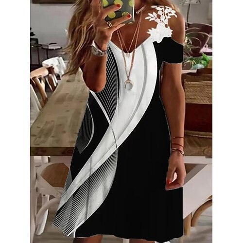 kvinders plus size afslappet kjole blondedesign farve blok stribet midikjole kortærmet v-hals mode daglig sort sommerkjole forårskjole
kvinders plus size afslappet kjole blondedesign farve blok stribet midikjole kortærmet v-hals mode daglig sort sommerkjole forårskjole