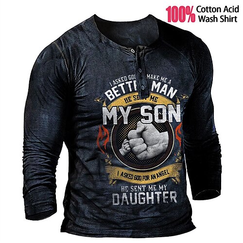 Per uomo Camicia Henley Magliette grafiche Camicia 100% cotone lavaggio acido Stampe astratte braccia Henley Stampa a caldo Informale Da tutti i giorni Manica lunga Abbigliamento 100% cotone
Per uomo Camicia Henley Magliette grafiche Camicia 100% cotone lavaggio acido Stampe astratte braccia Henley Stampa a caldo Informale Da tutti i giorni Manica lunga Abbigliamento 100% cotone