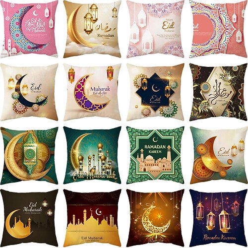 Ramadan Kareem Wurfkissenbezug Eid Mubarak 1 Stück weicher dekorativer quadratischer Kissenbezug Kissenbezug für Schlafzimmer Wohnzimmer Sofa Couch Stuhl maschinenwaschbar
Ramadan Kareem Wurfkissenbezug Eid Mubarak 1 Stück weicher dekorativer quadratischer Kissenbezug Kissenbezug für Schlafzimmer Wohnzimmer Sofa Couch Stuhl maschinenwaschbar