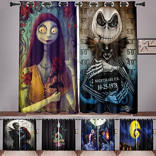 halloween 2 pannelli set tende oscuranti halloween skull design isolamento termico tende per la camera da letto soggiorno moderno gommino finestra tende tenda tende
halloween 2 pannelli set tende oscuranti halloween skull design isolamento termico tende per la camera da letto soggiorno moderno gommino finestra tende tenda tende