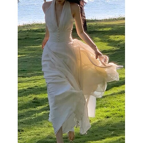 Linea-A Abiti da ballo Vintage Vestito Per eventi Lungo Senza maniche All'americana Chiffon con Con ruche 2023
Linea-A Abiti da ballo Vintage Vestito Per eventi Lungo Senza maniche All'americana Chiffon con Con ruche 2023