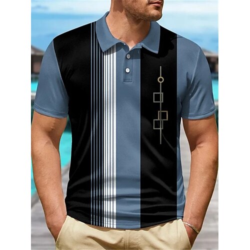 Herre POLO T-skjorte Golf skjorte Kokosnøttre Stripet Grafiske trykk Geometri Aftæpning Svart Gul Blå Lilla utendørs Gate Kort Erme Knapp ned Trykt mønster Klær Sport Mote Gatemote Designer
Herre POLO T-skjorte Golf skjorte Kokosnøttre Stripet Grafiske trykk Geometri Aftæpning Svart Gul Blå Lilla utendørs Gate Kort Erme Knapp ned Trykt mønster Klær Sport Mote Gatemote Designer