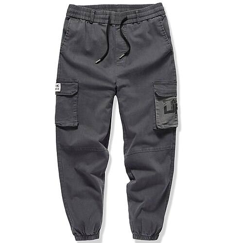 Per uomo Pantaloni cargo Pareggiatore Pantaloni Tasca con patta Liscio Comfort Traspirante Esterno Giornaliero Per uscire Di tendenza Streetwear Nero Grigio
Per uomo Pantaloni cargo Pareggiatore Pantaloni Tasca con patta Liscio Comfort Traspirante Esterno Giornaliero Per uscire Di tendenza Streetwear Nero Grigio