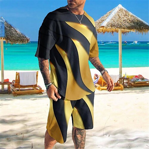 Herre Shorts og T-shirt sæt T-shirt outfits Grafisk Farveblok Rund hals Tøj 3D-udskrivning udendørs Daglig Kortærmet 3D-udskrivning 2 stk 2stk Designer Afslappet Bekvem
Herre Shorts og T-shirt sæt T-shirt outfits Grafisk Farveblok Rund hals Tøj 3D-udskrivning udendørs Daglig Kortærmet 3D-udskrivning 2 stk 2stk Designer Afslappet Bekvem