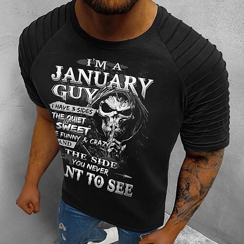 Herre T-shirt Raglan T-shirt Dødningehoveder Grafiske tryk Rund hals Tøj 3D-udskrivning udendørs Gade Kortærmet Plisseringer Trykt mønster Designer Afslappet Bekvem
Herre T-shirt Raglan T-shirt Dødningehoveder Grafiske tryk Rund hals Tøj 3D-udskrivning udendørs Gade Kortærmet Plisseringer Trykt mønster Designer Afslappet Bekvem