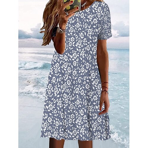 Dame T-skjorte kjole Uformell kjole Floral kjole Grafisk Blomstret Trykt mønster Crew-hals Mini kjole Mote Moderne Daglig Ferie Kortermet Normal Lyseblå Sommer Vår S M L XL XXL
Dame T-skjorte kjole Uformell kjole Floral kjole Grafisk Blomstret Trykt mønster Crew-hals Mini kjole Mote Moderne Daglig Ferie Kortermet Normal Lyseblå Sommer Vår S M L XL XXL