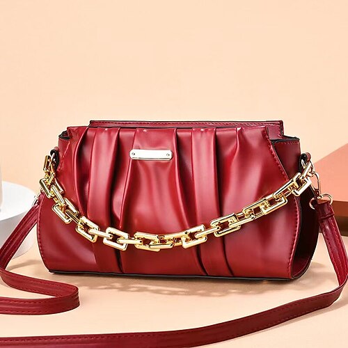 Per donna Borsa a tracolla Borsa Hobo pelle sintetica Feste Shopping Catenina Tinta unica Giallo ocra Nero Rosa
Per donna Borsa a tracolla Borsa Hobo pelle sintetica Feste Shopping Catenina Tinta unica Giallo ocra Nero Rosa