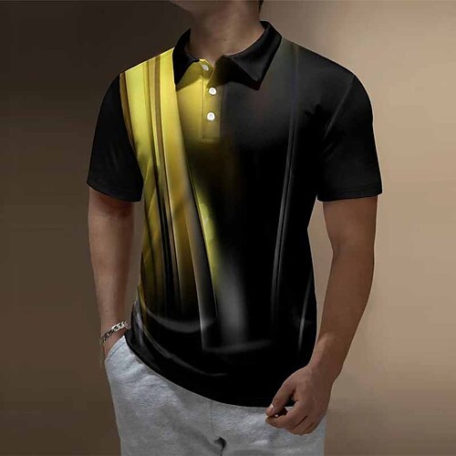 Per uomo POLO Camicia da golf Golf Gradiente Stampe astratte Collo ripiegabile Giallo Esterno Strada Maniche corte Stampa Abbigliamento Sportivo Di tendenza Streetwear Originale
Per uomo POLO Camicia da golf Golf Gradiente Stampe astratte Collo ripiegabile Giallo Esterno Strada Maniche corte Stampa Abbigliamento Sportivo Di tendenza Streetwear Originale