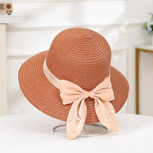 Per donna Cappello Cappello di paglia Cappello da sole Bianco Arancione Cachi Prato Festival Con fiocco Stampa Portatile Antivento Traspirante
Per donna Cappello Cappello di paglia Cappello da sole Bianco Arancione Cachi Prato Festival Con fiocco Stampa Portatile Antivento Traspirante