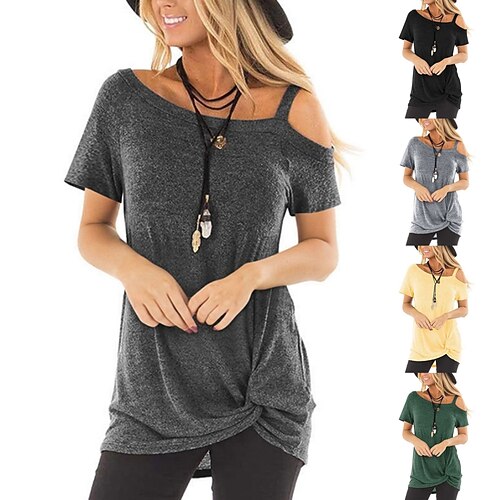 kvinners kalde skulder topper lange ermer vri knute topp casual tunika bluse t-skjorter s-2xl
kvinners kalde skulder topper lange ermer vri knute topp casual tunika bluse t-skjorter s-2xl