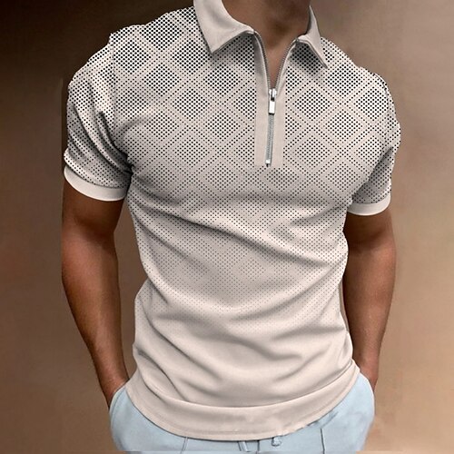 Herre POLO Trøje Zip Polo Afslappet Daglig Kvartals lynlås Kortærmet Mode Basale Grafisk Geometrisk Lynlås Sommer Regulær Beige POLO Trøje
Herre POLO Trøje Zip Polo Afslappet Daglig Kvartals lynlås Kortærmet Mode Basale Grafisk Geometrisk Lynlås Sommer Regulær Beige POLO Trøje