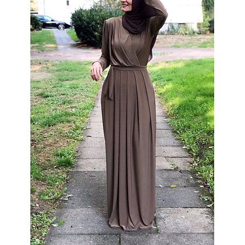 Dame Lang kjole Maxikjole Uformell kjole Kaftan-kjole Ren farge Mote Gatemote utendørs Daglig Ferie Blondér Rynket Langermet V-hals Kjole Normal Svart Vin Blå Sommer Vår S M L XL XXL
Dame Lang kjole Maxikjole Uformell kjole Kaftan-kjole Ren farge Mote Gatemote utendørs Daglig Ferie Blondér Rynket Langermet V-hals Kjole Normal Svart Vin Blå Sommer Vår S M L XL XXL
