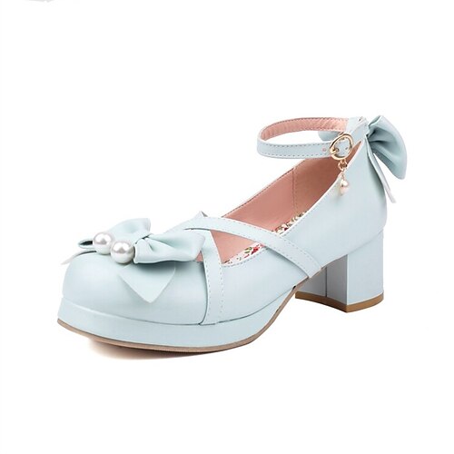 Per donna Scarpe Lolita Lolita Giornaliero Fiocco Perle di imitazione Quadrato Punta tonda stile sveglio Vernice Listino alla caviglia Tinta unica Nero Bianco Blu
Per donna Scarpe Lolita Lolita Giornaliero Fiocco Perle di imitazione Quadrato Punta tonda stile sveglio Vernice Listino alla caviglia Tinta unica Nero Bianco Blu
