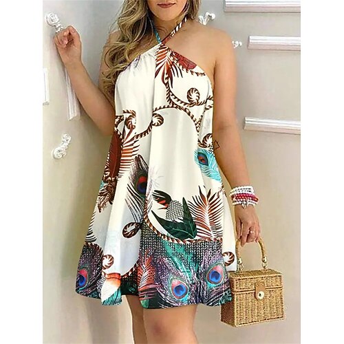 Per donna Vestito casual Vestito a trapezio Abito estivo Pop art Stampa All'americana Mini abito Di tendenza Hawaiano Per eventi Appuntamento Senza maniche Standard Blu Viola Beige Estate Primavera S
Per donna Vestito casual Vestito a trapezio Abito estivo Pop art Stampa All'americana Mini abito Di tendenza Hawaiano Per eventi Appuntamento Senza maniche Standard Blu Viola Beige Estate Primavera S
