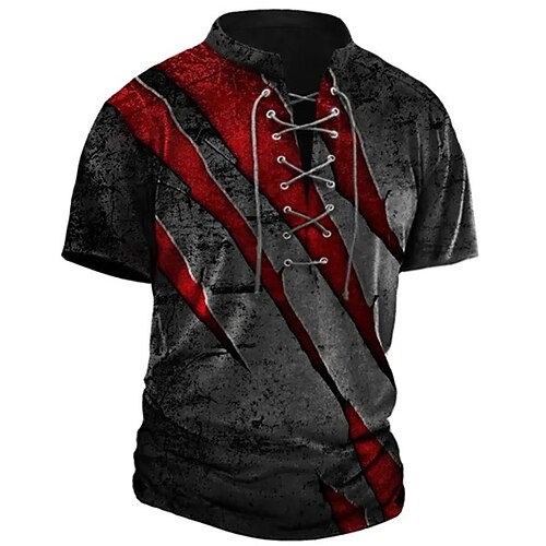 Herre T-shirt T-Shirts Grafisk Farveblok Krave Tøj 3D-udskrivning Afslappet Daglig Kortærmet Blondér Trykt mønster Mode Designer Årgang
Herre T-shirt T-Shirts Grafisk Farveblok Krave Tøj 3D-udskrivning Afslappet Daglig Kortærmet Blondér Trykt mønster Mode Designer Årgang