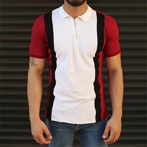 Per uomo POLO Camicia da golf Golf Informale Per eventi Chiusura lampo quarto Manica corta Di tendenza Essenziale Color Block Cerniera Estate Standard Rosso fuoco POLO
Per uomo POLO Camicia da golf Golf Informale Per eventi Chiusura lampo quarto Manica corta Di tendenza Essenziale Color Block Cerniera Estate Standard Rosso fuoco POLO