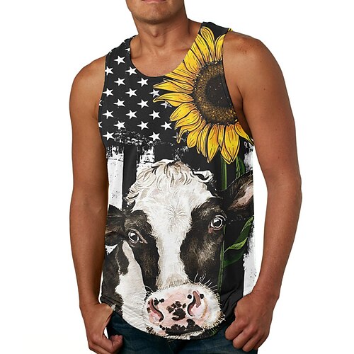 Herre Vest Top Ærmeløs T-shirt til mænd Grafisk Solsikke Rund hals Tøj 3D-udskrivning Daglig Sport Uden ærmer Trykt mønster Mode Designer Muskel
Herre Vest Top Ærmeløs T-shirt til mænd Grafisk Solsikke Rund hals Tøj 3D-udskrivning Daglig Sport Uden ærmer Trykt mønster Mode Designer Muskel