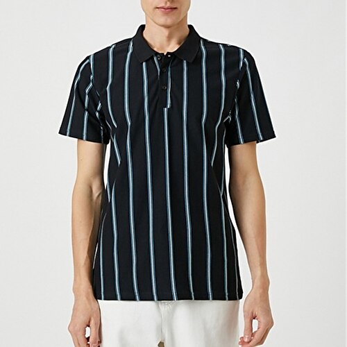 Per uomo Camicia da golf Golf Polo con bottoni Attività commerciale Informale Collo a polo a costine Classico Manica corta Di tendenza Essenziale Strisce Strisce verticali Pulsante Estate Standard
Per uomo Camicia da golf Golf Polo con bottoni Attività commerciale Informale Collo a polo a costine Classico Manica corta Di tendenza Essenziale Strisce Strisce verticali Pulsante Estate Standard