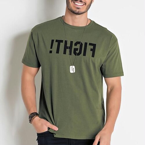Herre Store størrelser Big Tall T skjorte T-skjorter Crewneck Grønn Kort Erme utendørs Ut på byen Trykt mønster Bokstaver Klær Bomullsblanding Gatemote Stilfull Fritid
Herre Store størrelser Big Tall T skjorte T-skjorter Crewneck Grønn Kort Erme utendørs Ut på byen Trykt mønster Bokstaver Klær Bomullsblanding Gatemote Stilfull Fritid